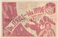 7t1185 DR. JEKYLL & MR. HYDE herald 1931 great different images of monster Fredric March, rare!