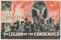 7t1200 LEGION OF THE CONDEMNED herald 1928 Gary Cooper, Fay Wray, Wellman, different & rare!