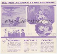 7t1201 LILAC TIME herald 1928 British flyer Gary Cooper loves French Colleen Moore in WWI, rare!