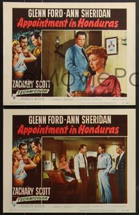 7t0478 APPOINTMENT IN HONDURAS 8 LCs 1953 Jacques Tourneur, sexy Ann Sheridan & Glenn Ford!