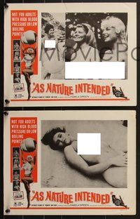 7t0480 AS NATURE INTENDED 8 LCs 1963 great images of sexy women, actually filmed at a nudist colony!