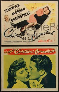 7t0498 CHRISTMAS IN CONNECTICUT 8 LCs 1945 Barbara Stanwyck, Dennis Morgan, Greenstreet, complete!