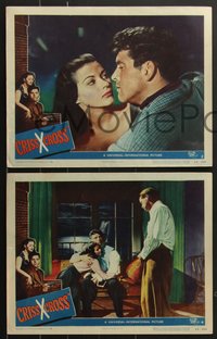 7t0606 CRISS CROSS 6 LCs 1948 Burt Lancaster, Yvonne De Carlo, Dan Duryea, film noir!