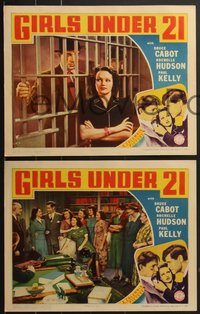 7t0644 GIRLS UNDER 21 5 LCs 1940 tough teen bad girls too old for playthings & too young for love!