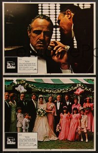 7t0524 GODFATHER 8 int'l LCs 1972 Brando, Pacino, Francis Ford Coppola classic, complete set!