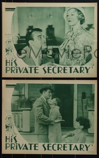 7t0612 HIS PRIVATE SECRETARY 6 LCs 1933 great images of young John Wayne and gorgeous Evalyn Knapp!