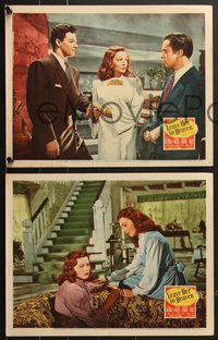 7t0672 LEAVE HER TO HEAVEN 4 LCs 1945 great images of sexy Gene Tierney & Cornel Wilde!