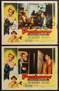 7t0629 PUSHOVER 6 LCs 1954 great images of Fred MacMurray, Dorothy Malone, sexiest Kim Novak!