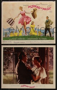 7t0470 SOUND OF MUSIC 9 roadshow LCs 1965 w/ tc art of Julie Andrews & top cast by Howard Terpning!