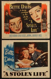 7t0572 STOLEN LIFE 8 LCs 1946 Bette Davis as identical twins with different fates, Dane Clark!