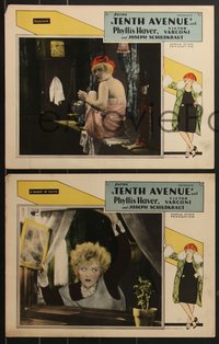 7t0659 TENTH AVENUE 5 LCs 1928 flapper Phyllis Haver in New York City, Varconi, Schildkraut!