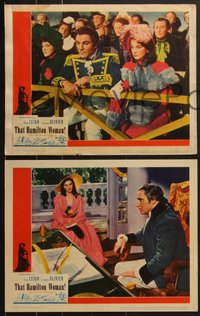 7t0682 THAT HAMILTON WOMAN 4 LCs 1941 great images of Laurence Olivier & beautiful Vivien Leigh!