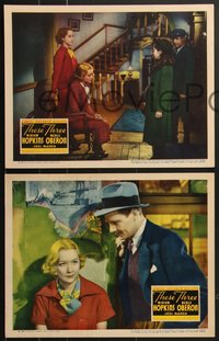 7t0699 THESE THREE 3 LCs 1936 Joel McCrea in a love triangle between Miriam Hopkins & Merle Oberon!