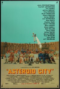 7w0448 ASTEROID CITY advance DS 1sh 2023 great wacky image of Jason Schwartzman with huge top cast!