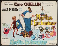 7w0818 SWORD IN THE STONE Belgian 1965 Disney's cartoon story of King Arthur & Merlin, ultra rare!