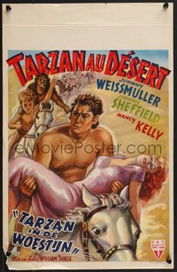 7w0819 TARZAN'S DESERT MYSTERY Belgian 1948 Johnny Weissmuller, Johnny Sheffield & Nancy Kelly!