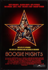 7w0475 BOOGIE NIGHTS DS 1sh 1997 Burt Reynolds, John C. Reilly, Mark Wahlberg as Dirk Diggler!