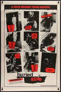 7w0479 BURIED ALIVE 1sh 1984 Joe D'Amato's Buio Omega, a virgin by day, a nympho zombie by night!