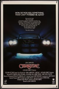 7w0003 CHRISTINE signed int'l 1sh 1983 by director John Carpenter, killer car was born bad!