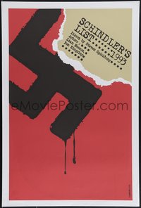 7w0298 SCHINDLER'S LIST Cuban R2009 Steven Spielberg, wild different swastika art by Lisandro, rare!