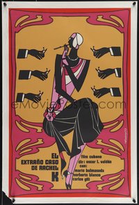 7w0299 STRANGE CASE OF RACHEL K Cuban 1973 Antonio Fernandez Reboiro silkscreen art, ultra rare!