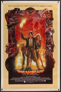 7w0500 DREAMSCAPE 1sh 1984 Drew Struzan art of Dennis Quaid & sexy Kate Capshaw!