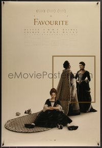 7w0507 FAVOURITE int'l DS 1sh 2018 Colman as Queen Anne, Emma Stone, Rachel Weisz!