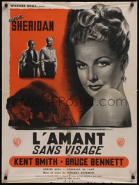 7w0373 NORA PRENTISS French 23x31 1947 Ann Sheridan once is once too often, best close up, rare!