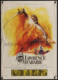 7w0845 LAWRENCE OF ARABIA French 16x22 R1970s David Lean classic, winner of 7 Oscars!