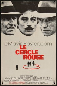 7w0849 RED CIRCLE French 15x23 1970 Jean-Pierre Melville's Le Cercle Rouge, Alain Delon!