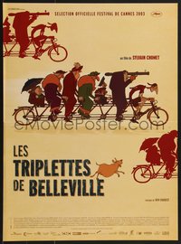 7w0850 TRIPLETS OF BELLEVILLE French 16x22 R2022 Chomet's Les Triplettes de Bellville, ultra rare!