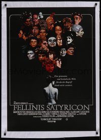 7w0380 FELLINI SATYRICON German 1970 Federico cult classic, completely different and ultra rare!