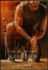 7w0521 GLADIATOR II teaser DS 1sh 2024 Ridley Scott, Paul Mescal, Pascal, Washington, rare!