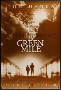 7w0005 GREEN MILE signed teaser 1sh 1999 by Frank Darabont, miracles happen, Stephen King fantasy!