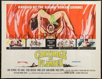 7w0866 CARTHAGE IN FLAMES 1/2sh 1961 Cartagine in Fiamme, Anne Heywood, sexy pulp art, rare!