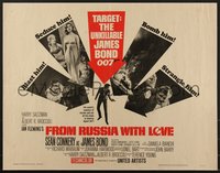 7w0870 FROM RUSSIA WITH LOVE 1/2sh 1964 target Sean Connery is the unkillable James Bond 007!