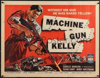 7w0879 MACHINE GUN KELLY 1/2sh 1958 without his gun Charles Bronson was naked yellow, cool art!