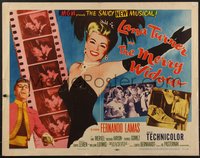 7w0882 MERRY WIDOW style A 1/2sh 1952 great art of sexy Lana Turner & Fernando Lamas, rare!