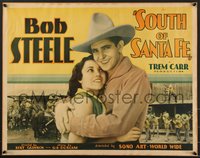 7w0891 SOUTH OF SANTA FE 1/2sh 1932 western cowboy Bob Steele helps Janis Elliott, ultra rare!