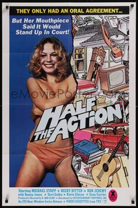 7w0530 HALF THE ACTION video/theatrical 25x38 1sh 1980 Ron Jeremy directed, sexy Becky Savage, rare!