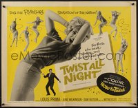 7w0903 TWIST ALL NIGHT 1/2sh 1962 Louis Prima, great images of sexy dancing June Wilkinson!