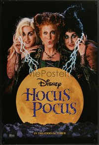 7w0538 HOCUS POCUS teaser DS 1sh R2024 Bette Midler, Sarah Jessica Parker, Najimy, ultra rare!