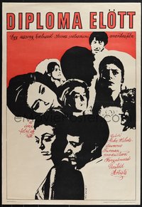 7w0314 GRADUATE Hungarian 22x33 1971 different images of Hoffman & sexy Anne Bancroft, rare!