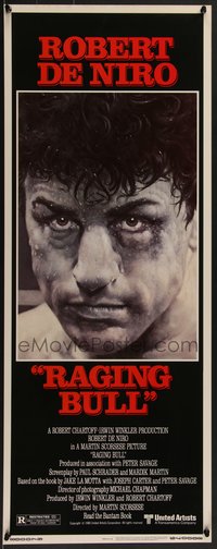 7w0218 RAGING BULL insert 1980 classic Hagio boxing art of Robert De Niro, Martin Scorsese!