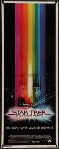 7w0229 STAR TREK insert 1979 Bob Peak art of William Shatner, Leonard Nimoy & Persis Khambatta!