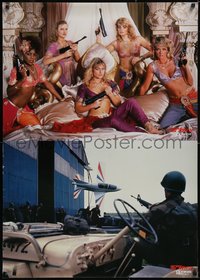 7w0163 OCTOPUSSY teaser Japanese 29x41 1983 Roger Moore as James Bond 007, BD5 airplane, ultra rare!