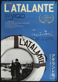 7w0973 L'ATALANTE Japanese R2017 Jean Vigo classic, Dita Parlo & Simon in life ring, ultra rare!