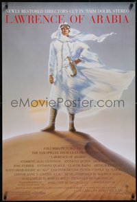 7w0567 LAWRENCE OF ARABIA 1sh R1989 David Lean classic starring Peter O'Toole, art by John Alvin!