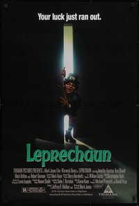 7w0569 LEPRECHAUN 1sh 1993 Warwick Davis, super young Jennifer Aniston, your luck just ran out!