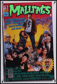 7w0585 MALLRATS 1sh 1995 Kevin Smith, Snootchie Bootchies, Stan Lee, comic artwork by Drew Struzan!